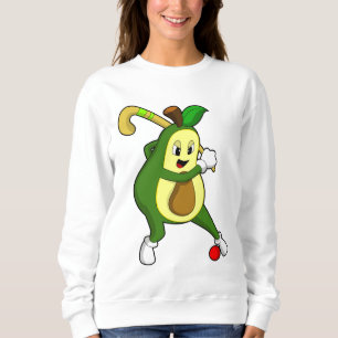 Avokado på hockey med hockeyklubba t shirt