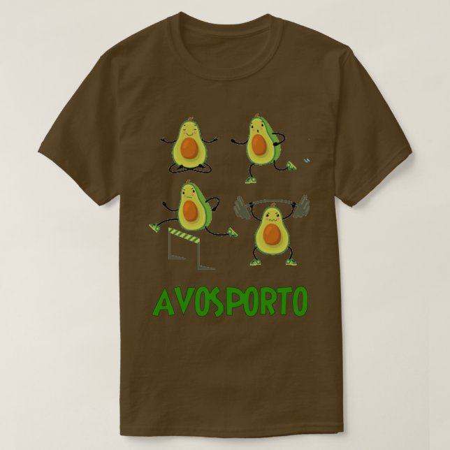 avokado plush avosporto t shirt (Design framsida)