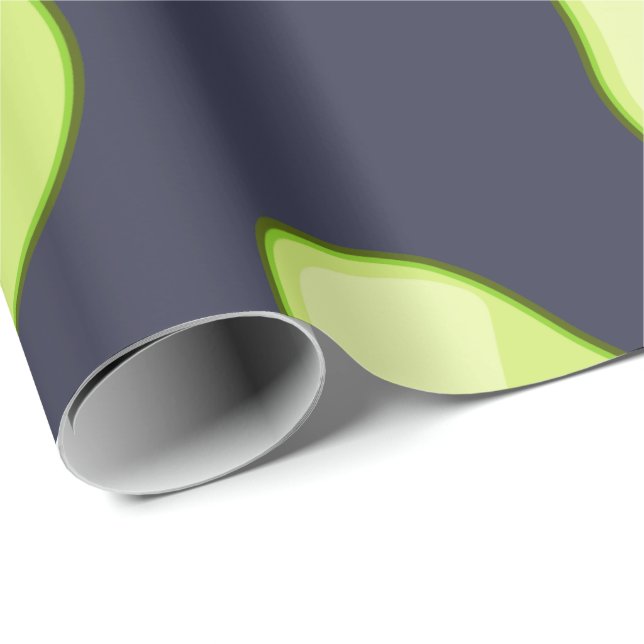 Avokado Presentpapper (Rullad Hörn)