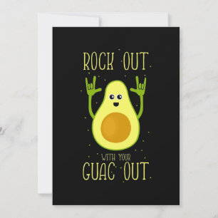 Avokado Rocka Ut Med Din Guac Ut Inbjudningar