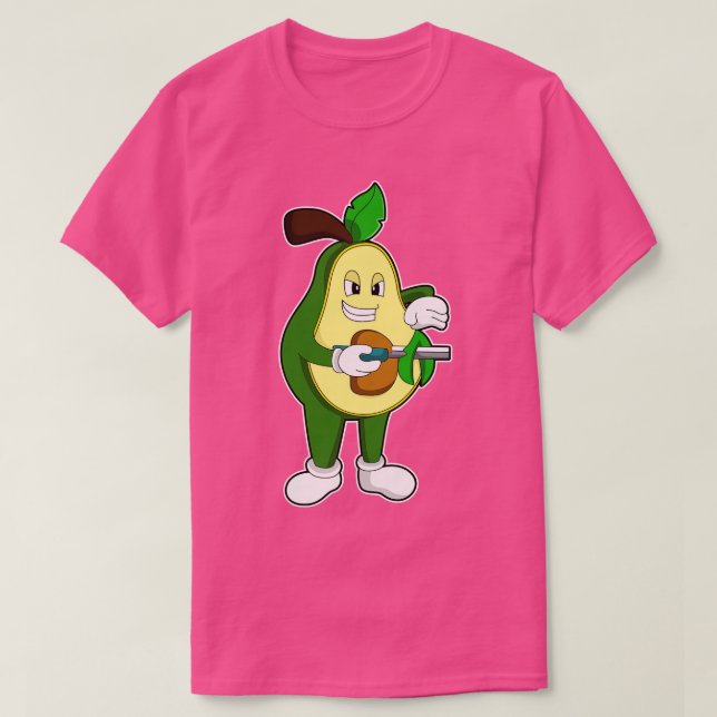 Avokado som hårfrisör med razor t shirt (Design framsida)