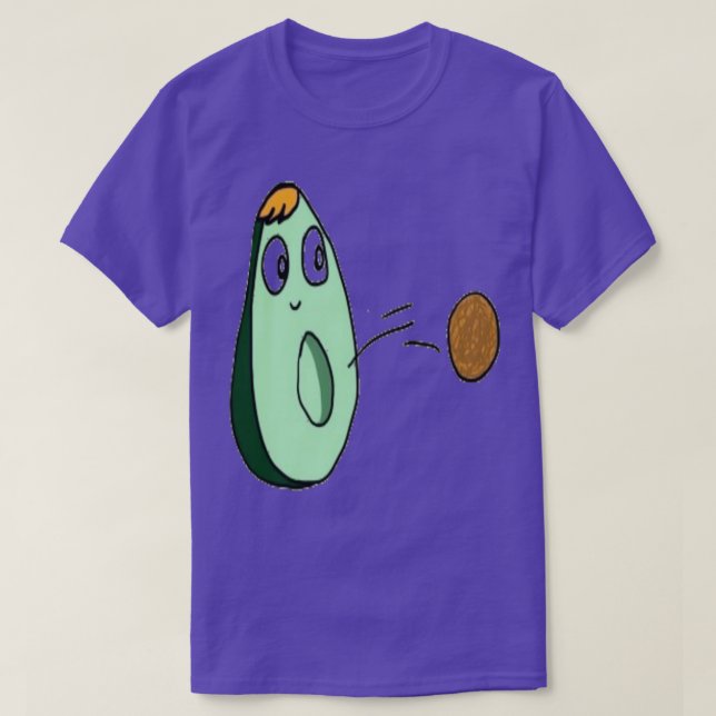avokado som spelar boll 20 t shirt (Design framsida)