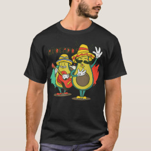 Avokado som spelar gitarrer t shirt