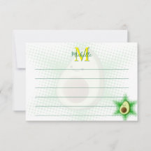 Avokado Superstar Anpassad Monogram Linjerad