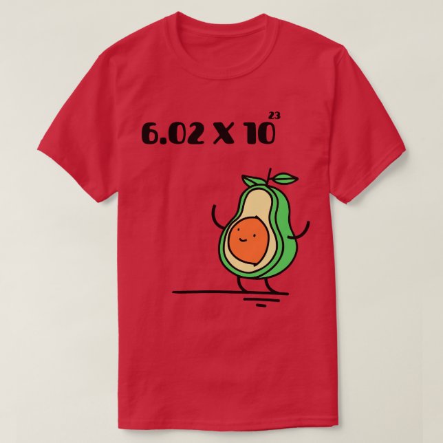 Avokado, tecken 2 t shirt (Design framsida)