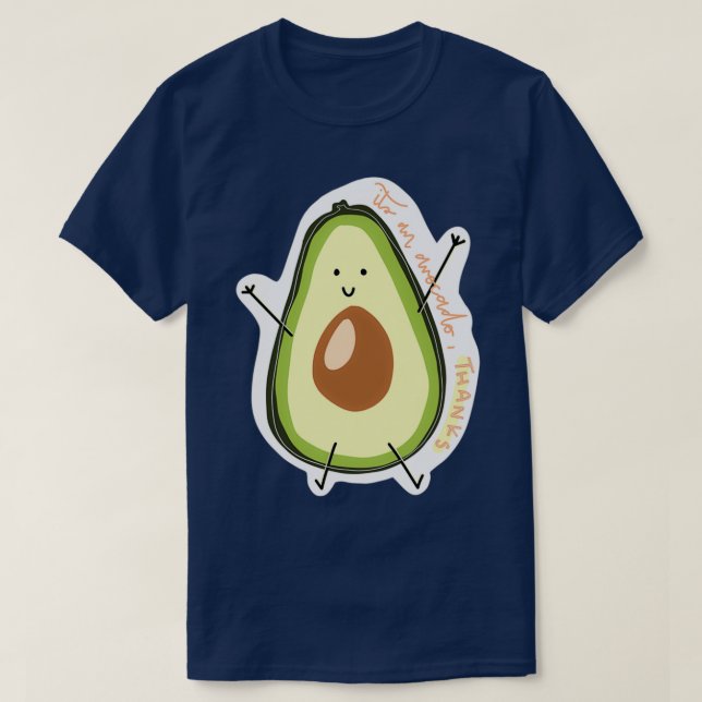 Avokado-tid T Shirt (Design framsida)