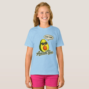 Avokado Tids Söt Tjej T-Shirt