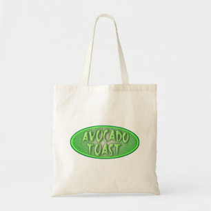 Avokado Toast Kärlek Retro Dekal Stil Kul Tygkasse