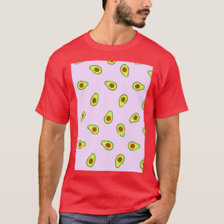 Avokado tropiska frukten sommartid mönster t shirt