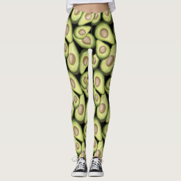 "Avokado" tryckta leggings