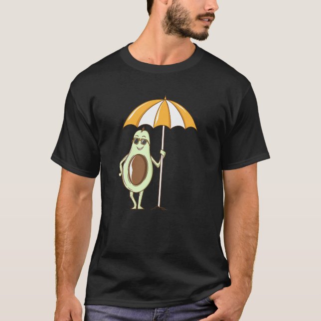 Avokado under en solskade t shirt (Framsida)