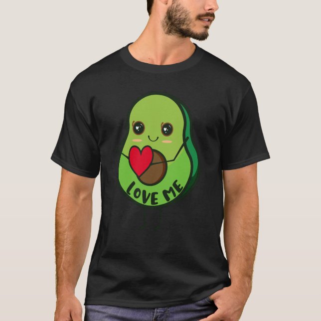 avokado vegansk mat t shirt (Framsida)