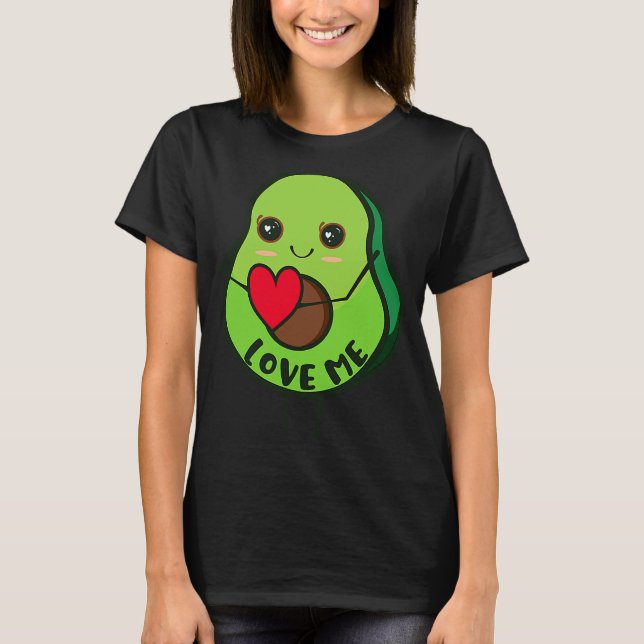 avokado vegansk mat t shirt (Framsida)