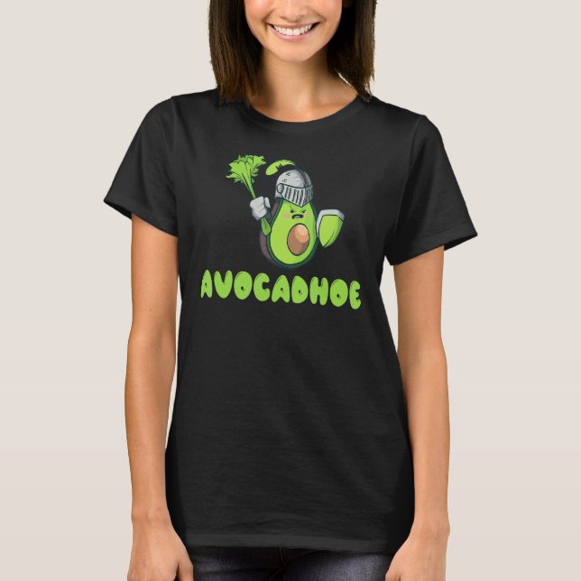 Avokado Veggie   Vegan T Shirt (Framsida)