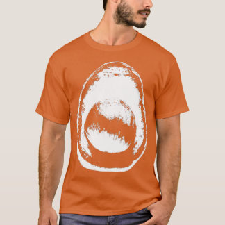 avokado vit på svart t shirt