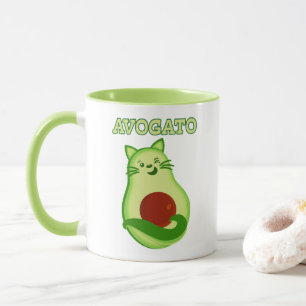 AvokadoKeto-kattunge som blinkar på dig Mugg
