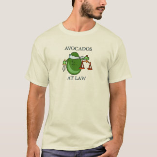 Avokadon på lagskjortan t-shirt