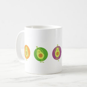 Avokadon som gör yoga kaffemugg