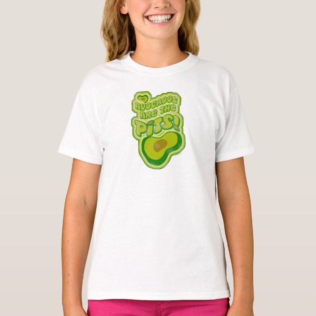 Avokados är Pits Funny Slogan T-shirt (Framsida)