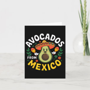 Avokados från Mexiko Cinco de Mayo mexican Fiesta Kort