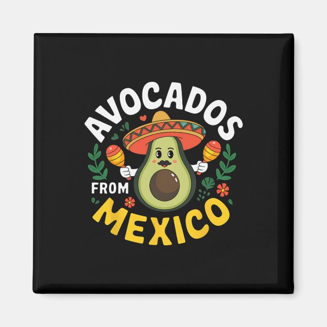 Avokados från Mexiko Cinco de Mayo mexican Fiesta Magnet (Framsidan)