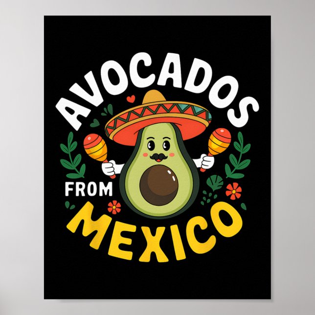 Avokados från Mexiko Cinco de Mayo mexican Fiesta Poster (Framsidan)