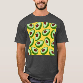 Avokados på en bakgrund för Mustard Gult T Shirt