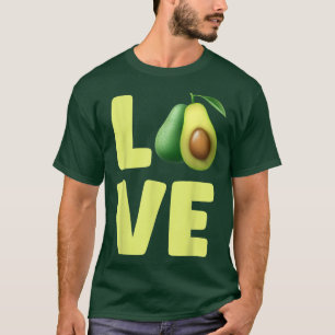 Avokados Vegetarian Vegan Food Avocado Kärlek T Shirt