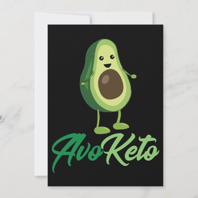 Avoketo - Funny Keto Avocado (Framsida)