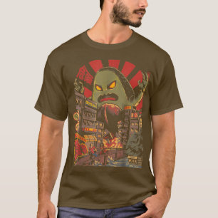 Avokiller Avocado Guacamole Kaiju Monster Japanska T Shirt