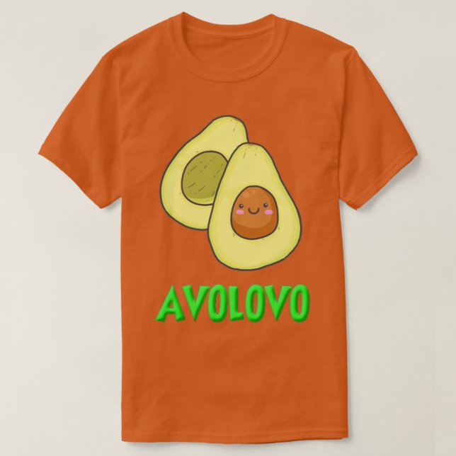 AVOLOVO lustig avocado surfing coola avocado T Shirt (Design framsida)