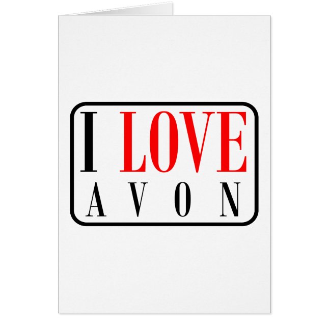 Avon Alabama stadsdesign Hälsningskort (Framsidan)