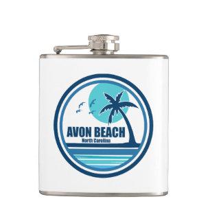 Avon Beach North Carolina Handflatan Träd Birds Fickplunta