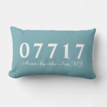 Avon-by-the-Sea NJ 07717 Pillow, Beach House Gift