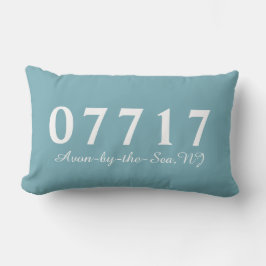 Avon-by-the-Sea NJ 07717 Pillow, Beach House Gift Lumbarkudde