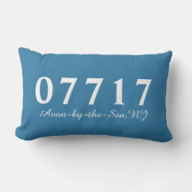 Avon-by-the-Sea NJ 07717 Pillow, Beach House Gift