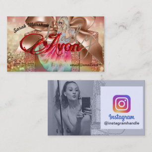 Avon Dam Instagram Affärskort Visitkort