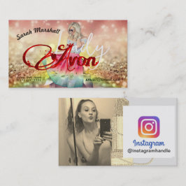 Avon Dam Instagram Affärskort Visitkort
