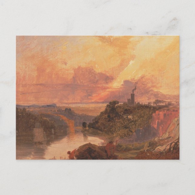 Avon Gorge vid solnedgång Francis Danby Oljemålnin Vykort (Framsida)