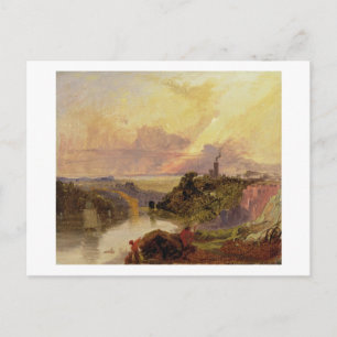 Avon Gorge vid Sunset (olja på papper mark) Vykort