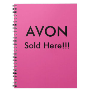 Avon handstil vadderar, journalen och/eller anteckningsbok med spiral