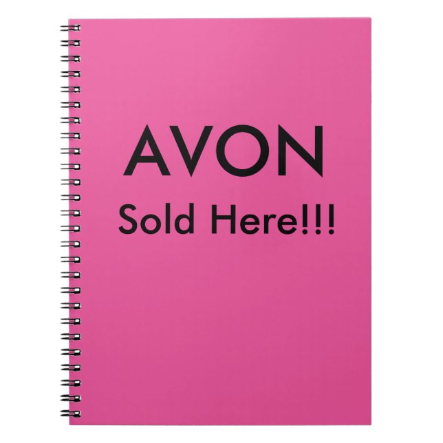 Avon handstil vadderar, journalen och/eller anteckningsbok med spiral (Framsidan)