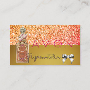 Avon Instagram logotyp rosa guld glam Visitkort