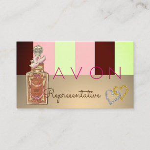 Avon Instagram logotyp rosa guld glam Visitkort