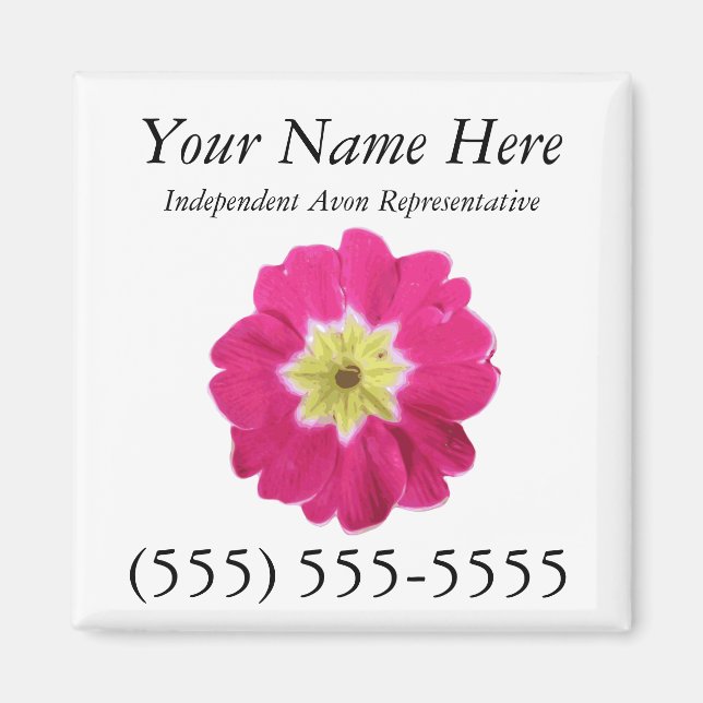 Avon Magnetiskt Affärskort Magnet (Framsidan)