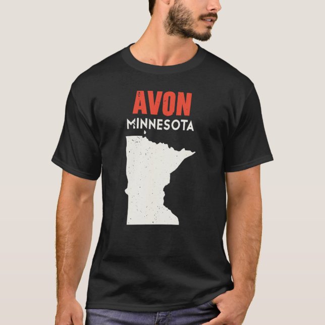 Avon Minnesota USA State America Travel Minnesotan T Shirt (Framsida)