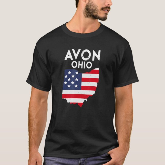 Avon Ohio USA, USA, State America Travel Ohioan T Shirt (Framsida)
