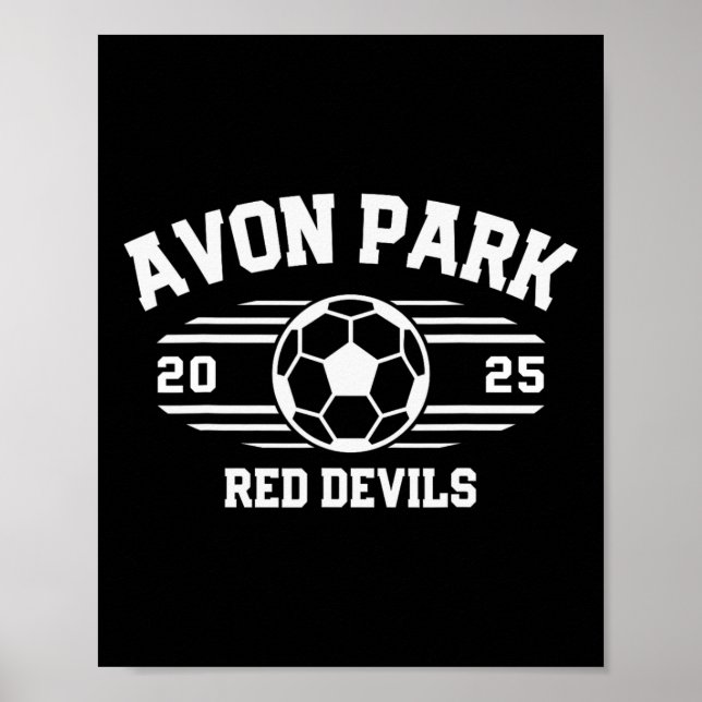 Avon Park Red Devils Fotboll Faktura 2025  Poster (Framsidan)