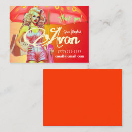 Avon Party Tack Anteckningskort