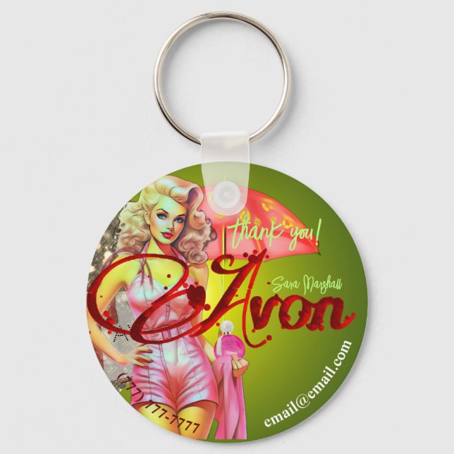 Avon Party Tack Nyckelring (Framsida)